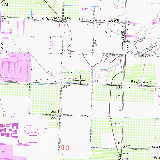 Topographic Map of Rogers Helicopters Incorporated Heliport, CA