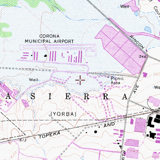 Topographic Map of Chapin Medical Pad Heliport, CA