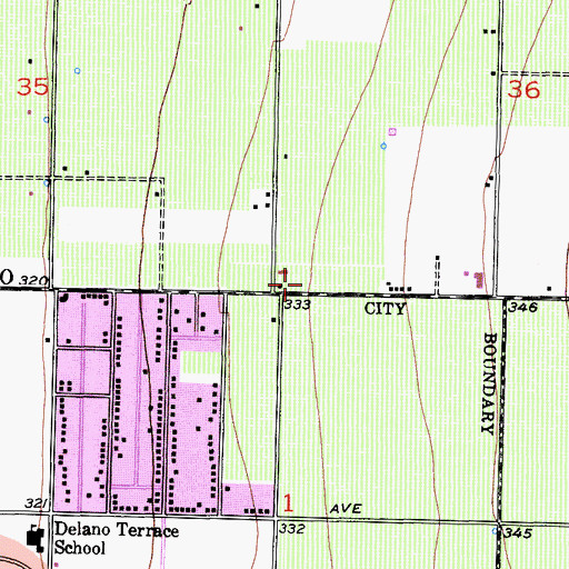 Topographic Map of San Joaquin Helicopters Heliport, CA