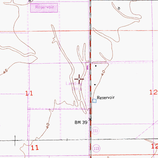 Topographic Map of Maine Prairie Airport, CA