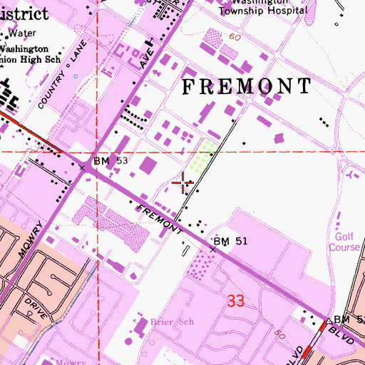 Topographic Map of First Interstate Bank Operations Center Heliport, CA