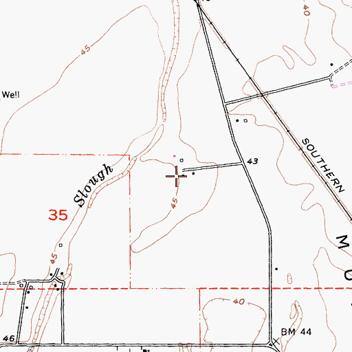 Topographic Map of Farnsworth Ranch Airstrip, CA