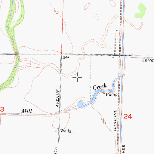 Topographic Map of Ianni Strip (historical), CA