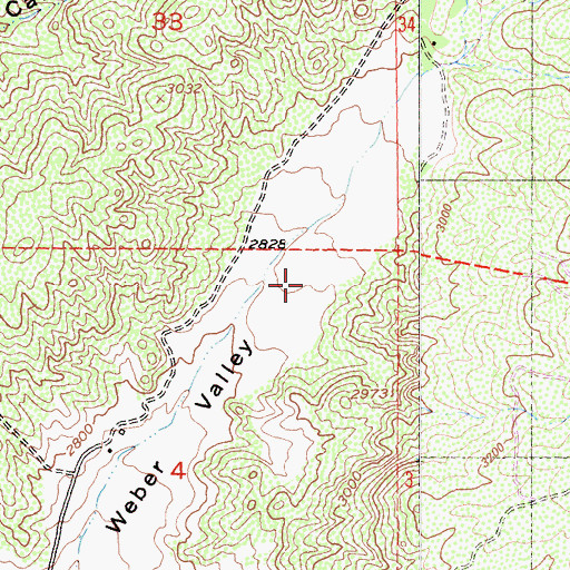 Topographic Map of Ernst Field, CA