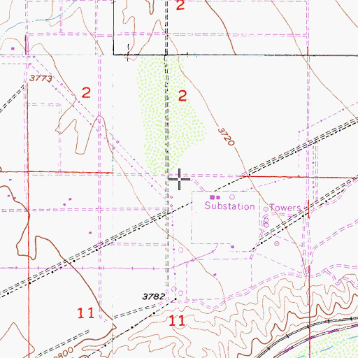 Topographic Map of Lugo Substation Heliport, CA