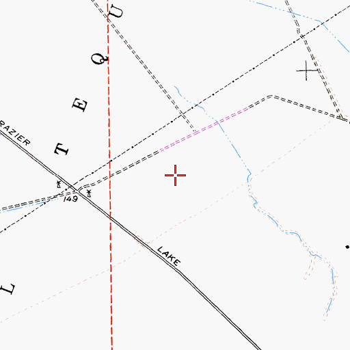 Topographic Map of Frazier Lake Airpark, CA