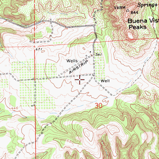 Topographic Map of Camanche Skypark, CA