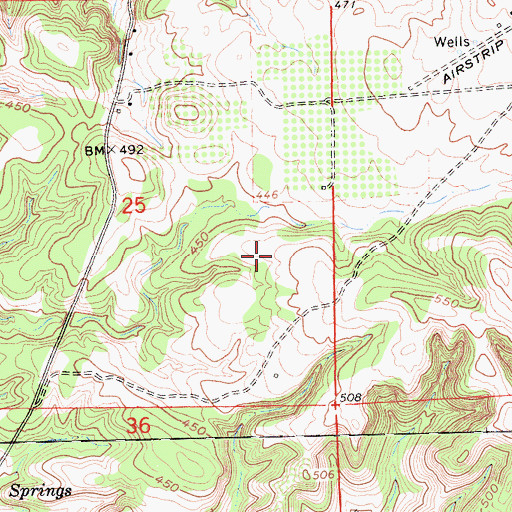 Topographic Map of Howard /Private Airport, CA