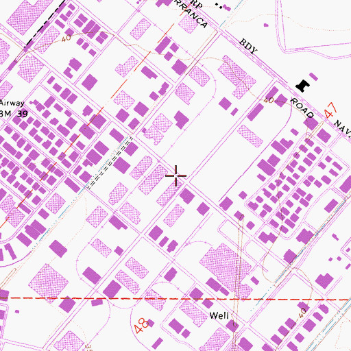Topographic Map of Rogerson Building Heliport, CA