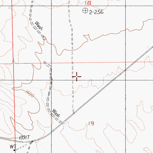 Topographic Map of Hart Mine Airport, CA
