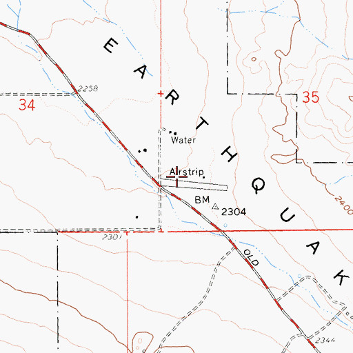 Topographic Map of Desert Wings Sky Ranch, CA