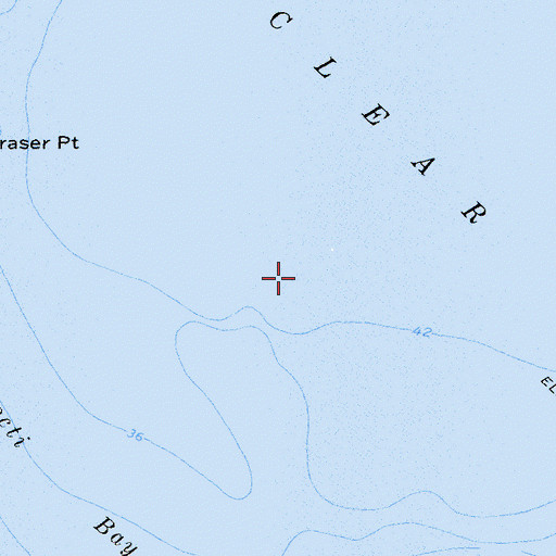 Topographic Map of Konocti-Clear Lake Seaplane Base, CA