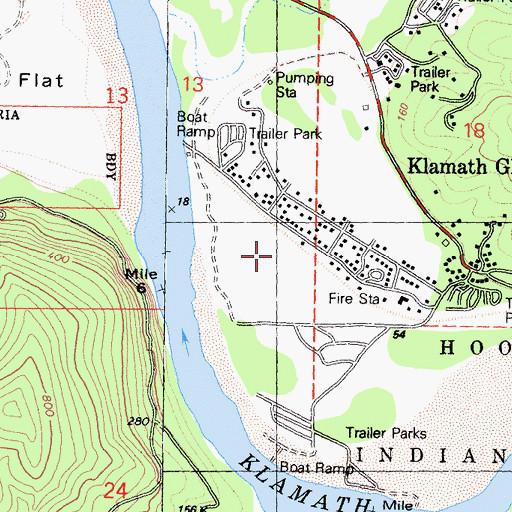 Topographic Map of Andy Mc Beth Airport, CA