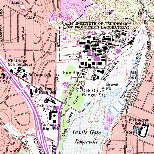 Topographic Map of Camp 2 Heliport, CA