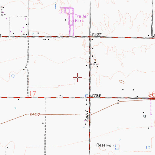 Topographic Map of Sheriffs Heliport, CA