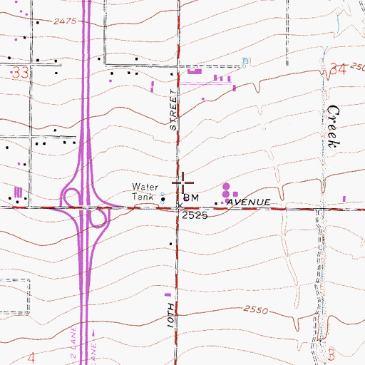 Topographic Map of Antelope Valley Service Center Heliport, CA