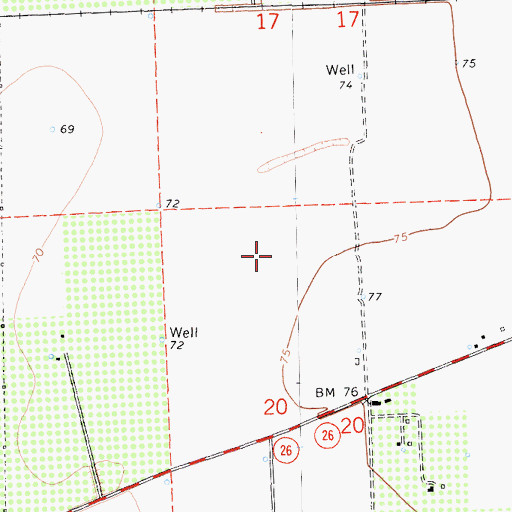 Topographic Map of Cortopassi Airport (historical), CA