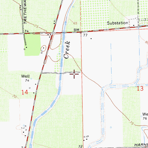 Topographic Map of Faber Vineyards Airport, CA