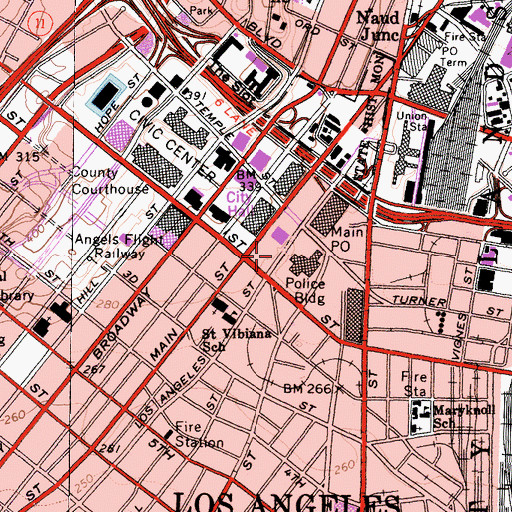 Topographic Map of Parker Center Heliport, CA