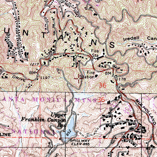 Topographic Map of Engine Company Number 108 Heliport, CA