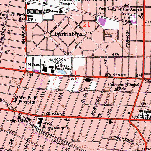 Topographic Map of J H Snyder Company III Heliport, CA