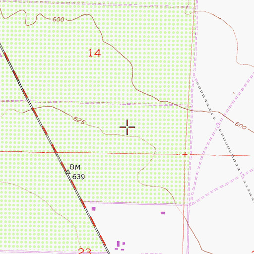 Topographic Map of Wonderful Pistachios & Almonds Airport, CA