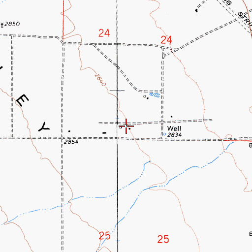 Topographic Map of Abraham Ranch Airport, CA