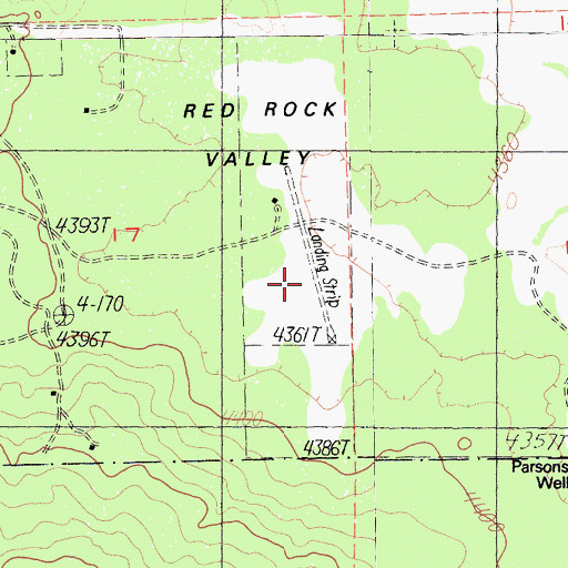 Topographic Map of Triple R Ranch Airport, CA