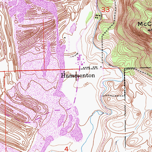 Topographic Map of Hammonton Air Strip (historical), CA