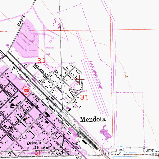 Topographic Map of William Robert Johnston Municipal Airport, CA