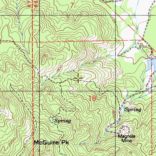 Topographic Map of 7-M Ranch Airport (historical), CA