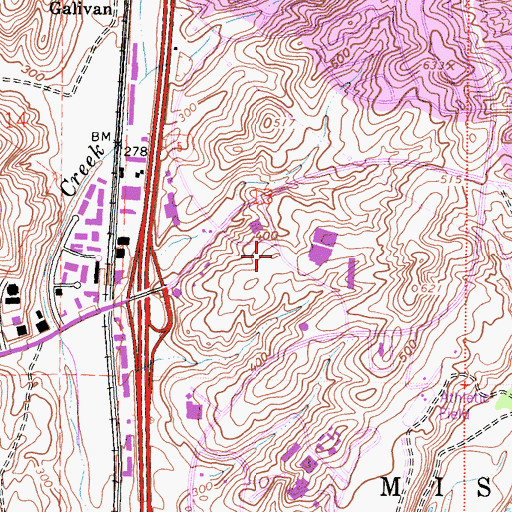 Topographic Map of Mission Hospital Helistop, CA