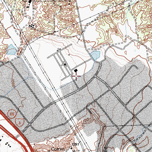 Topographic Map of SCE Pardee Substation Helistop, CA