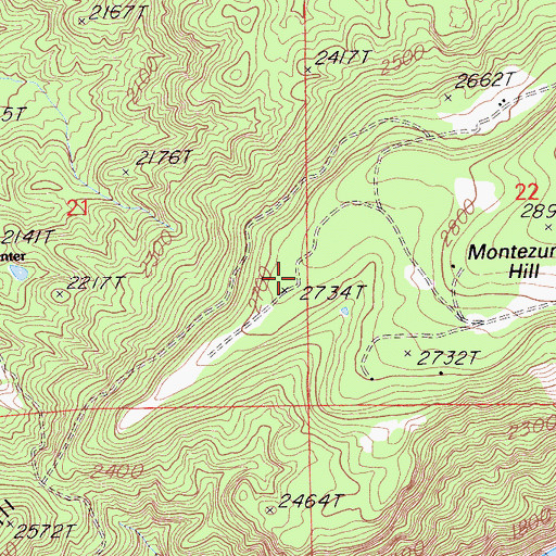 Topographic Map of Milhous Ranch Airport, CA