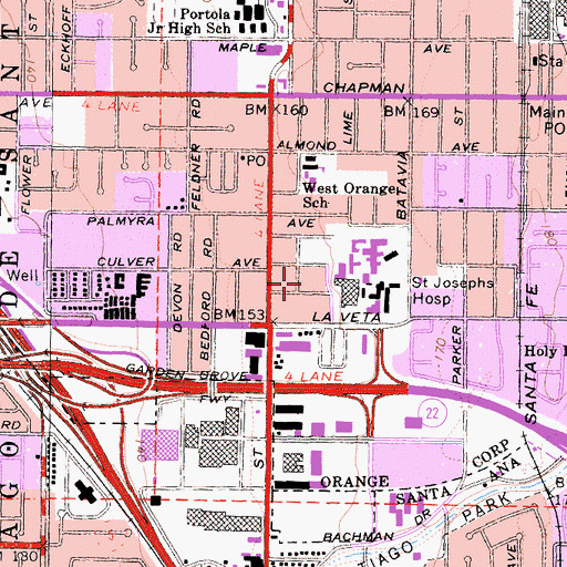 Topographic Map of Choc Heliport, CA