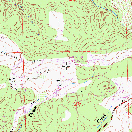Topographic Map of Perryman Airport, CA