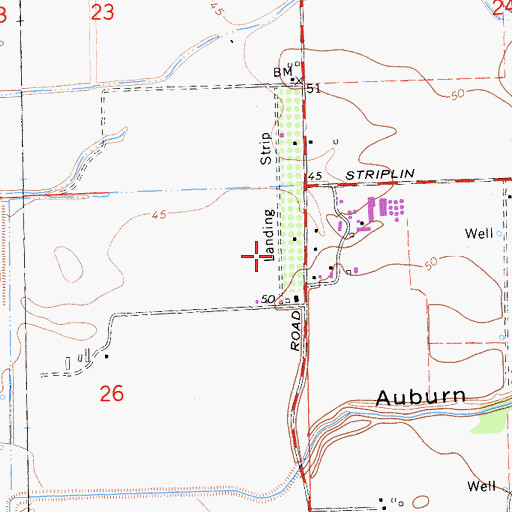 Topographic Map of Van Dyke Strip, CA
