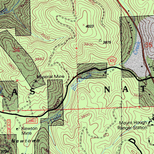 Topographic Map of Quincy Helitack Base Heliport, CA