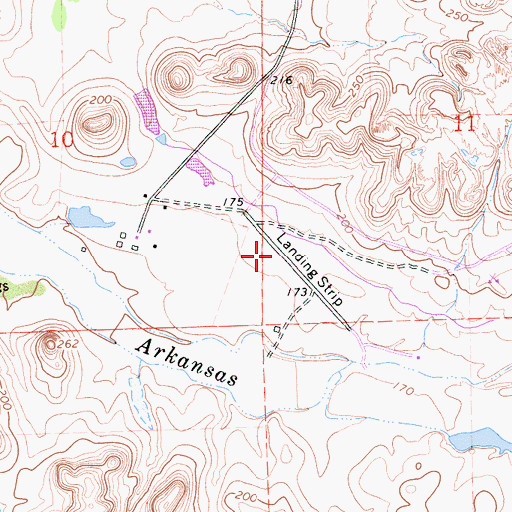 Topographic Map of Van Vleck Airport, CA