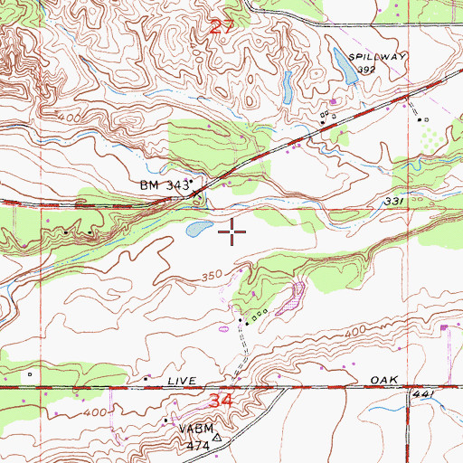Topographic Map of Meadow Airstrip (historical), CA