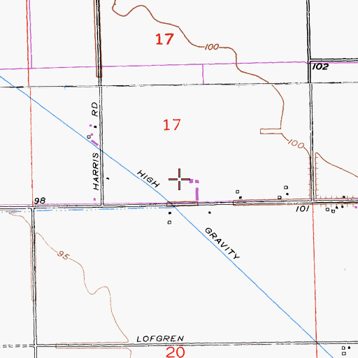 Topographic Map of Richvale Airport, CA