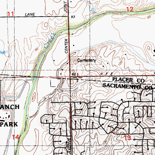 Topographic Map of Holtsmans Airport, CA