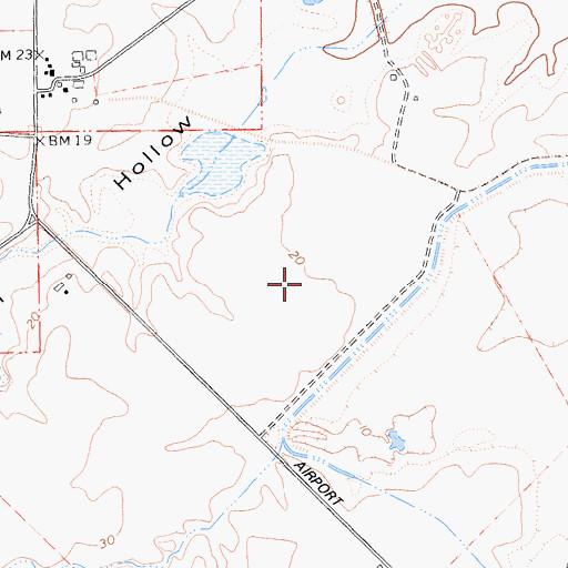 Topographic Map of Rio Vista Municipal Airport, CA
