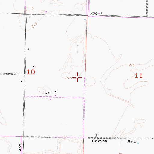 Topographic Map of Swanson Ranch Nr 2 Airport, CA
