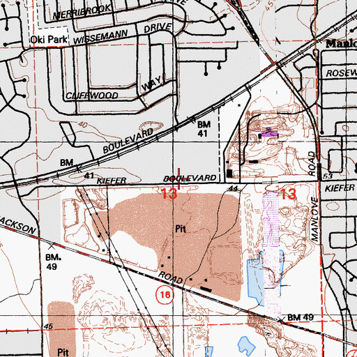 Topographic Map of Lake Park Helistop, CA