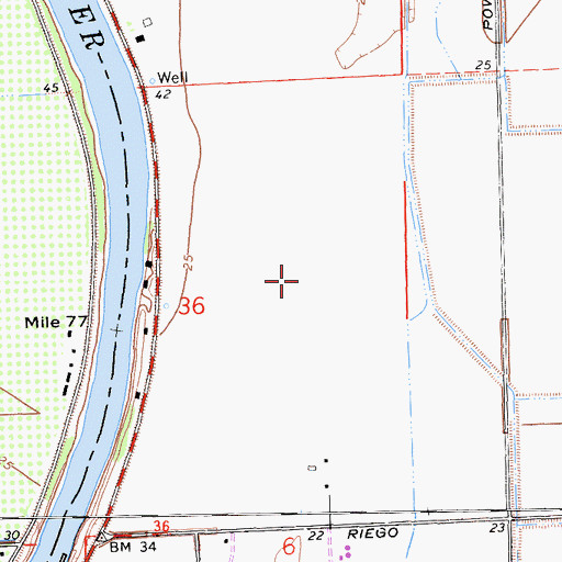 Topographic Map of Lauppes Strip, CA