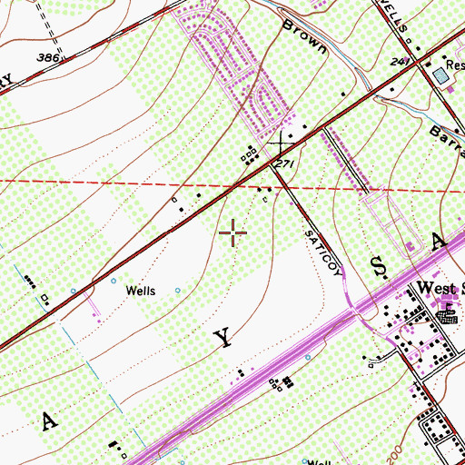 Topographic Map of SCE Northern Division Heliport, CA