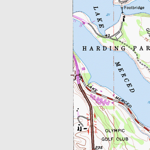 Topographic Map of Police Pistol Range Heliport, CA