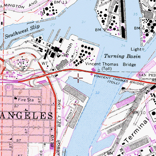 Topographic Map of Catalina Air-Sea Terminal Heliport, CA
