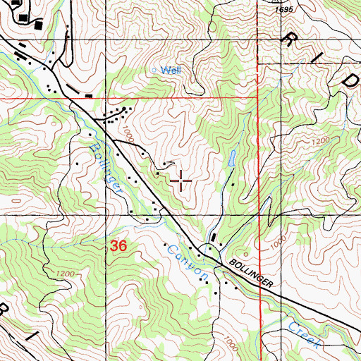 Topographic Map of Little Hands Stolport, CA